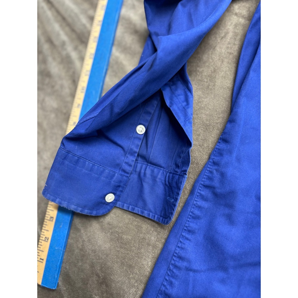 Ralph Lauren Blake Men's Blue 100% Cotton Button Down Shirt Big & Tall‎ XL - Picture 2 of 6